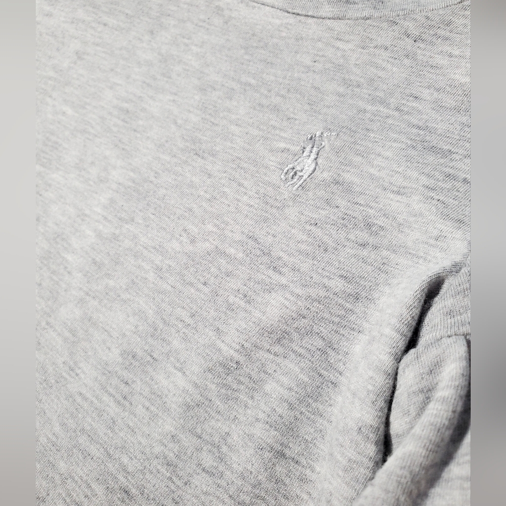 Polo by Ralph Lauren Kids Heathered Gray Ruffle Sleeve Top Size 3T - Picture 3 of 7